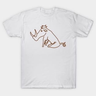 Little Sepia Warthog T-Shirt